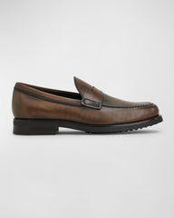 Men's Penny Leather Slip-On Loafers