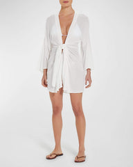 Solid Perola Knot Short Coverup