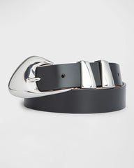 Moore Semi-Patent Leather Belt